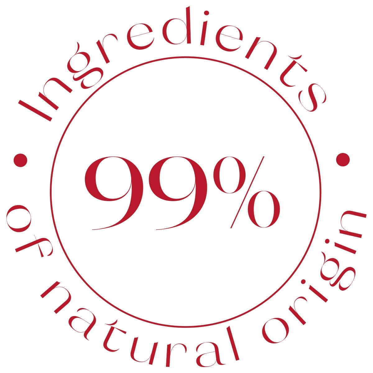 99% de ingredientes de origen natural