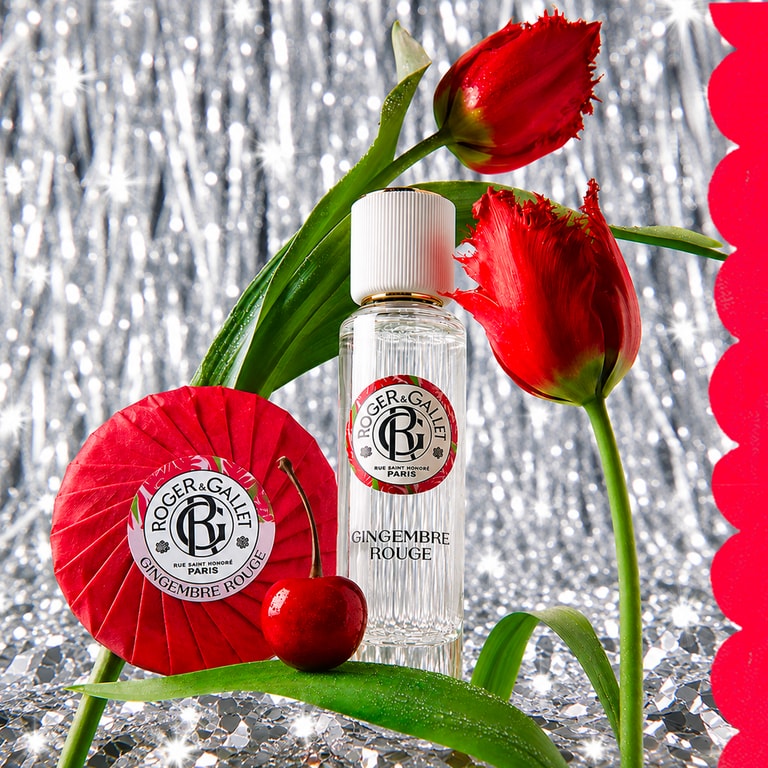 Gingembre Rouge Cofre de Navidad agua perfumada bienestar + jabón redondo bienestar