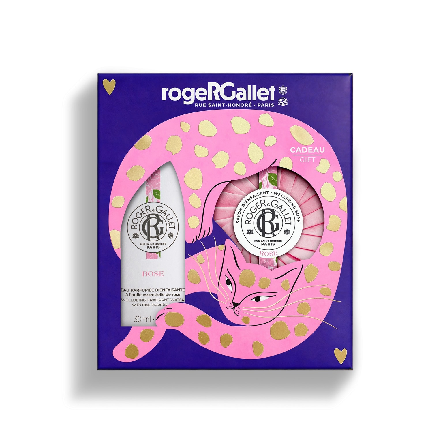 Rose Cofre de Navidad agua perfumada bienestar + jabón redondo bienestar