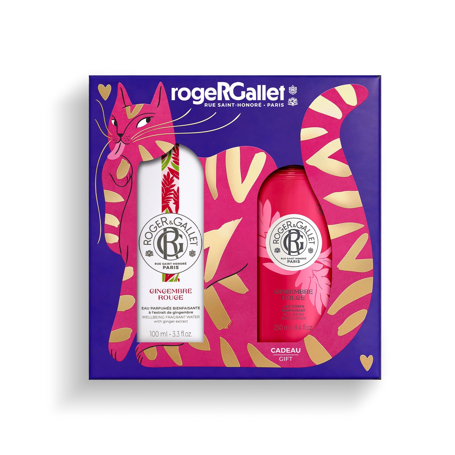 Gingembre Rouge Cofre de Navidad agua perfumada bienestar + leche corporal bienestar